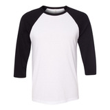 Camiseta Camisa Raglan 3/4 Lisa Baseball Promoção Zera Estoq