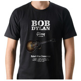 Camiseta Camisa Rock Bob Dylan Violão