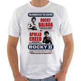 Camiseta Camisa Rocky Balboa Vs Apollo Creed Italiano Filme