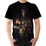 Camiseta Camisa Scorpion Mortal Kombat Batman