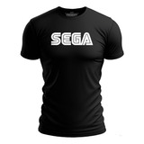 Camiseta Camisa Sega Logo Game Jogo Sonic Mega Drive Simbolo