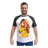 Camiseta Camisa Simba Pumba Timão Adulto Infantil Plus Size