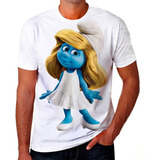 Camiseta Camisa Smurf Filme Desenhos Kids