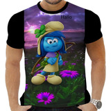 Camiseta Camisa Smurfs Desenho In Fantil