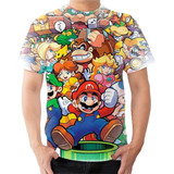 Camiseta Camisa Super Mario Nitendo Video