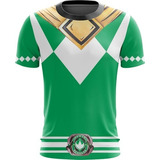 Camiseta Camisa Traje Power Rangers Desenho 3d Envio Hoje 04