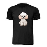 Camiseta Camisa Tshirt Cachorro Poodle Unissex 100% Algodão 