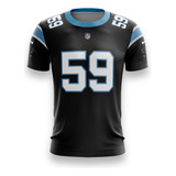 Camiseta Carolina Panthers Nfl Personalizada Nome E Número