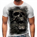 Camiseta Caveira Skull Ghost Estilo The