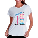 Camiseta Chá Revelação Menina Menino Guardiã