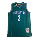 Camiseta Charlotte Hornets - Larry Johnson #2 Retrô