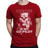 Camiseta Chewbacca Star Wars Millennium Falcon Han Solo Rubi