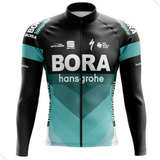 Camiseta Ciclismo Masculina Bora Zíper Abertura Total Uv 50