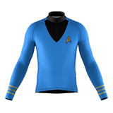 Camiseta Ciclismo Star Trek Azul Ciclista
