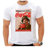 Camiseta Coca Cola Pôster Retro Antigo