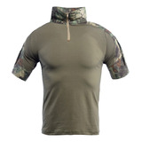Camiseta Combat Shirt Curta Compressão Ripstop Savb Frogs