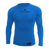Camiseta De Lycra Masculina Proteção Uv 50 Slim Fit - Xfloat