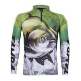 Camiseta De Pesca Proteção Solar Uv