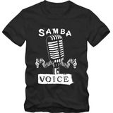 Camiseta De Samba Plus Size Tamanho Especial Samba Voice