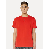 Camiseta Diesel Masculina T-diegor-d Embroidered Vermelha