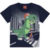 Camiseta Dinossauros Azul  Kyly
