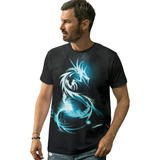 Camiseta Dragao Neon Dragon Tumblr Light Led Iluminado Shine