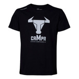 Camiseta Drop Shot Campa Masculina - Preta