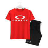 Camiseta E Bermuda Oakley Kit Criança