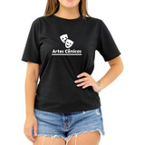 Camiseta Faculdade Artes Cênicas Teatro Universidad Feminina