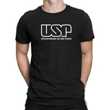 Camiseta Faculdade Usp masculina básica 100