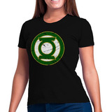 Camiseta Feminina Baby Look Lanterna Verde Herói Green 