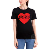 Camiseta Feminina Babylook Maneskin Hard Rock Cd Love Coraçã