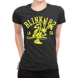 Camiseta Feminina Banda Blink 182 Moda Rock Música 