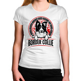 Camiseta Feminina Cachorro Border Collie Amigo