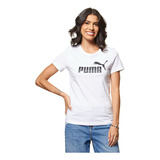 Camiseta Feminina Essentials Logo Heather Puma