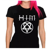 Camiseta Feminina Him - 100% Algodão