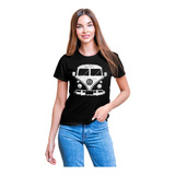 Camiseta Feminina Kombi Coruja Baby Look