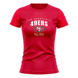 Camiseta Feminina Nfl San Francisco 49ers Team Color