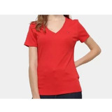 Camiseta Feminina Tommy Hilfinger Básica Vermelha