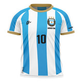 Camiseta Filtro Uv Infantil Argentina Albiceleste