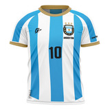 Camiseta Filtro Uv Infantil Argentina Albiceleste