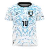 Camiseta Filtro Uv Infantil Argentina Torcedor Tri Campeã