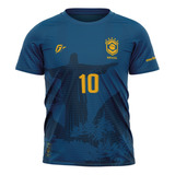Camiseta Filtro Uv Infantil Brasil Copa