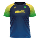 Camiseta Filtro Uv Infantil Brasil Overfame