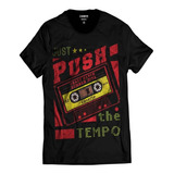 Camiseta Fita Cassete Retrô Pop Rock Anos 90 Dance House