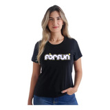 Camiseta Forfun Feminina Banda De Rock Brasileira Baby Look