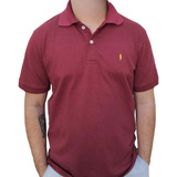Camiseta Gola Polo Básica Lisa De Algodão