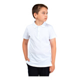 Camiseta Gola Polo Infantil Juvenil 100% Algodão Manga Curta