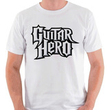 Camiseta Guitar Hero Jogo Game Logo Rock Camisa Blusa