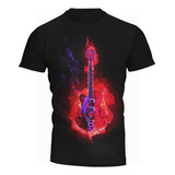 Camiseta Guitarra Rock Heavy Metal Estampa Total